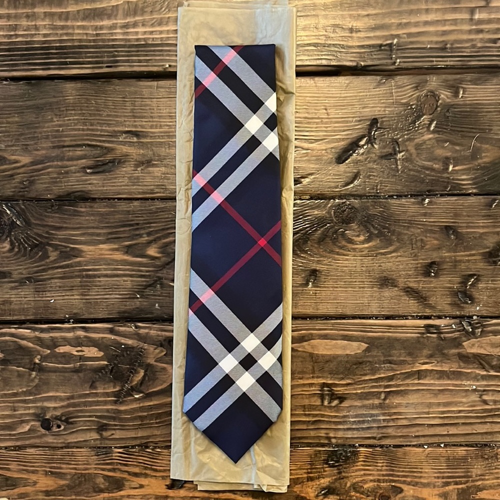 Burberry Navy Tie - London England - Never Worn